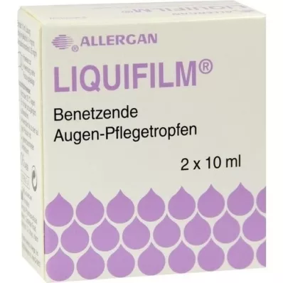 LIQUIFILM Nawilżające krople do oczu, 2 x 10 ml