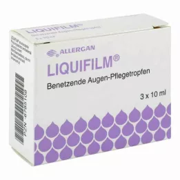 LIQUIFILM Nawilżające krople do oczu, 3X10 ml