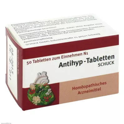 ANTIHYP Tabletki Schuck, 50 szt ANTIHYP Tabletki Schuck, 50 szt