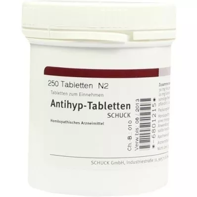 ANTIHYP Tabletki Schuck, 250 szt