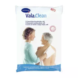 VALACLEAN miękkie jednorazowe rękawice do mycia, 15 szt