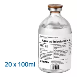 AQUA AD roztwór do wstrzykiwań injectabilia, 20 x 100 ml