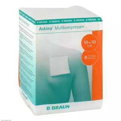 Kompresy z gazy Askina 10x10, 100 sztuk Kompresy z gazy Askina 10x10, 100 sztuk