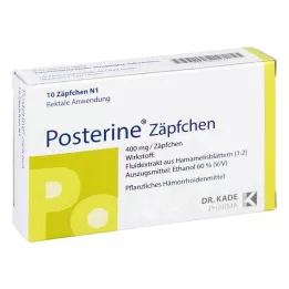 POSTERINE Czopki, 10 szt
