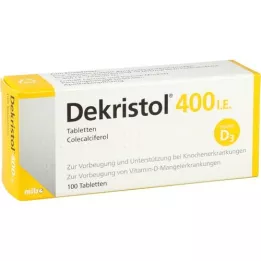 DEKRISTOL 400 tabletek I.E., 100 szt