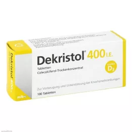 DEKRISTOL 400 tabletek I.E., 100 szt