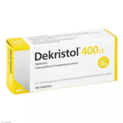 DEKRISTOL 400 tabletek I.E., 100 szt
