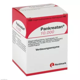 PANKREATAN 10 000 twardych kapsułek powlekanych dojelitowo, 100 szt