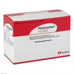 PANKREATAN 10 000 twardych kapsułek powlekanych dojelitowo, 200 szt