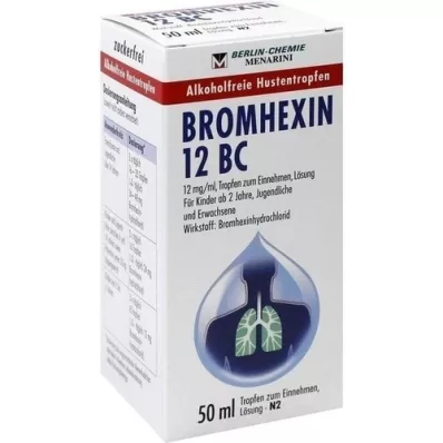 BROMHEXIN 12 BC Krople doustne, 50 ml