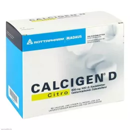 CALCIGEN D Citro 600 mg/400 j.m. Tabletki do żucia, 200 szt