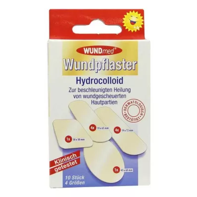 WUNDPFLASTER Hydrokoloid 4 rozmiary, 10 szt