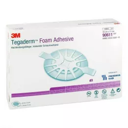 TEGADERM Klej piankowy FK 10x11 cm owalny 90611, 10 szt