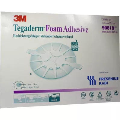 TEGADERM pianka samoprzylepna FK okrągła 13,9 cm 90619, 5 szt TEGADERM pianka samoprzylepna FK okrągła 13,9 cm 90619, 5 szt