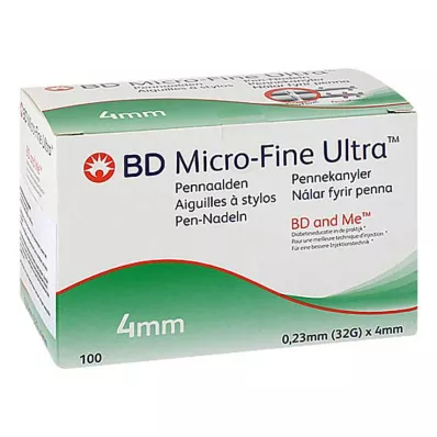 BD MICRO-FINE+ 4 igły do długopisów 0,23x4 mm, 100 szt