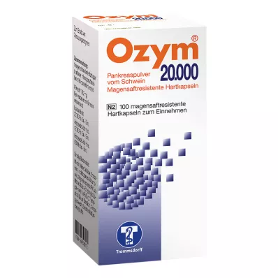 OZYM 20 000 kapsułek twardych powlekanych dojelitowo, 100 szt OZYM 20 000 kapsułek twardych powlekanych dojelitowo, 100 szt