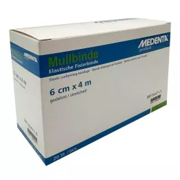 MULLBINDEN elast.6 cmx4 m, 20 szt