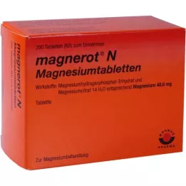 MAGNEROT N Tabletki magnezowe, 200 szt