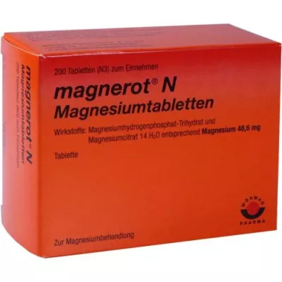 MAGNEROT N Tabletki magnezowe, 200 szt