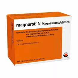 MAGNEROT N Tabletki magnezowe, 200 szt