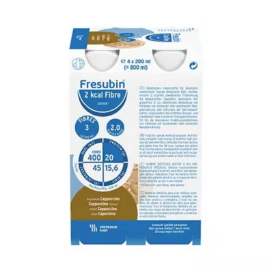 Butelka do picia cappuccino Fresubin 2 kcal z błonnikiem, 24x200 ml