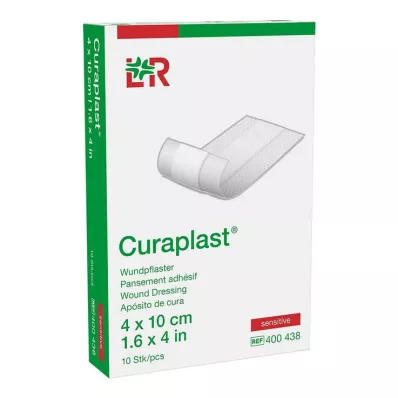 CURAPLAST Opatrunek na ranę wrażliwy 4x10 cm 1 m, 10 szt CURAPLAST Opatrunek na ranę wrażliwy 4x10 cm 1 m, 10 szt