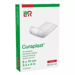 CURAPLAST Opatrunek na ranę wrażliwy 6x10 cm 1 m, 10 szt