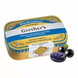 GRETHERS Blackcurrant Silver zf.Past.tin, 110 g