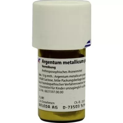 ARGENTUM METALLICUM praeparatum D 12 trituration, 20 g