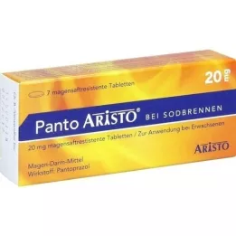 PANTO Aristo na zgagę 20 mg tabletki powlekane dojelitowo, 7 szt