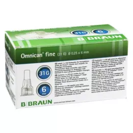OMNICAN cienka kaniula 31 G 0,25x6 mm, 100 szt