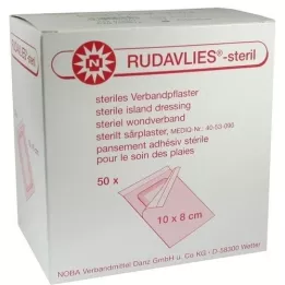 RUDAVLIES-sterylny plaster opatrunkowy 8x10 cm, 50 szt