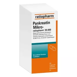 PANKREATIN Micro-ratio.20.000 kapsułki twarde powlekane dojelitowo, 100 szt
