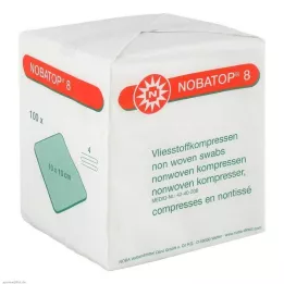 NOBATOP 8 Kompresy 10x10 cm niesterylne, 100 szt