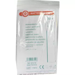 WATTESTÄBCHEN Drewno 15 cm 4-5 mm z bawełnianą główką, 100 szt