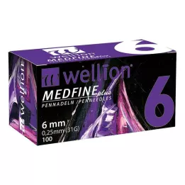 WELLION MEDFINE plus igły do długopisów 6 mm, 100 szt
