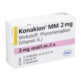 KONAKION MM 2 mg roztwór, 5 szt