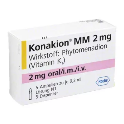 Konakion MM 2 mg roztwór, 5 szt Konakion MM 2 mg roztwór, 5 szt