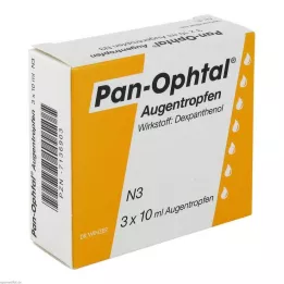 PAN OPHTAL Krople do oczu, 3 x 10 ml