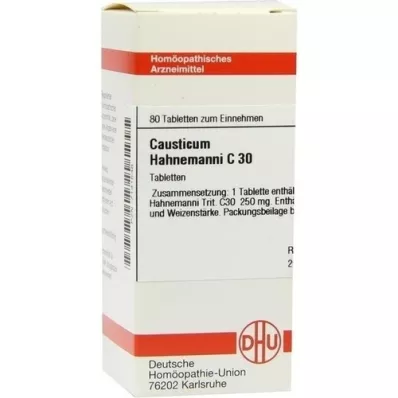 CAUSTICUM HAHNEMANNI C 30 tabletek, 80 szt