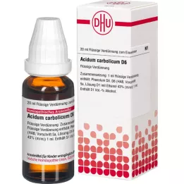 ACIDUM CARBOLICUM D 6 Rozcieńczenie, 20 ml