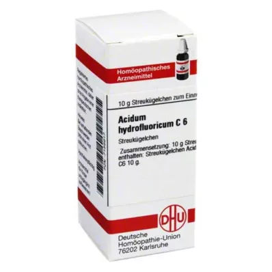 DHU Acidum hydrofluoricum C 6 Gl, 10 g DHU Acidum hydrofluoricum C 6 Gl, 10 g