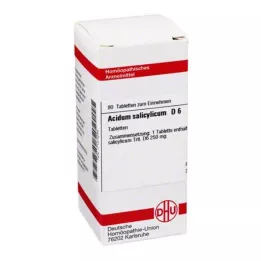 ACIDUM SALICYLICUM D 6 tabletek, 80 szt