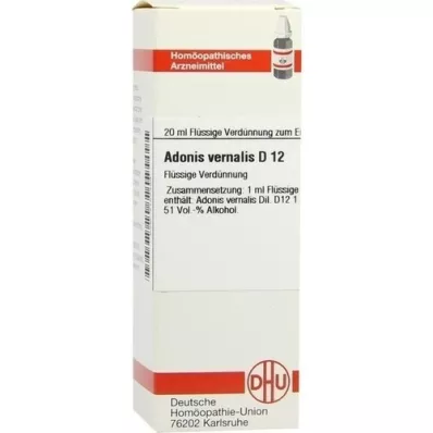 ADONIS VERNALIS D 12 Rozcieńczenie, 20 ml