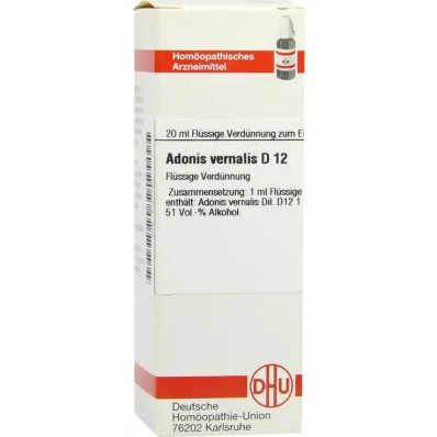 DHU Adonis vernalis D 12 Rozcieńczenie, 20 ml