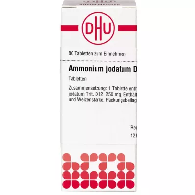 AMMONIUM JODATUM D 12 tabletek, 80 szt