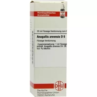 ANAGALLIS ARVENSIS D 6 Rozcieńczenie, 20 ml
