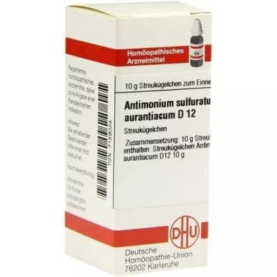ANTIMONIUM SULFURATUM aurantiacum D 12 globulek, 10 g