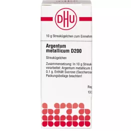 ARGENTUM METALLICUM D 200 globulek, 10 g