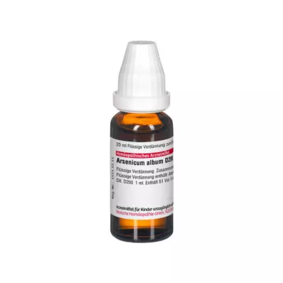 ARSENICUM ALBUM Rozcieńczenie D 200, 20 ml ARSENICUM ALBUM Rozcieńczenie D 200, 20 ml